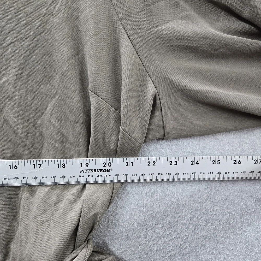 Lane Bryant Women Dress 26/28 Olive Fit & Flare Button Relaxed 3/4 Sleeve NWT